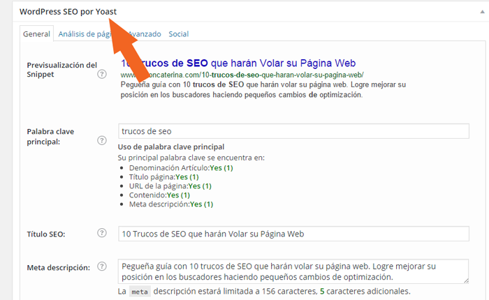 SEO Yoast